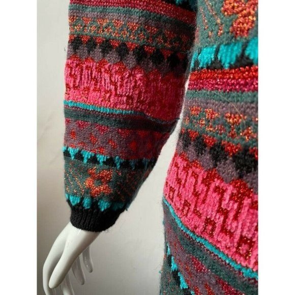 Carole Little Womens Pullover Sweater Multicolor SZ M Acrylic Blend - Picture 5 of 11